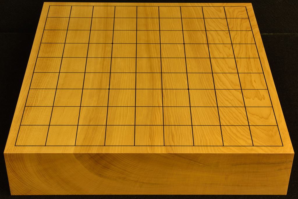 卓上将棋盤　本榧 柾目一枚板　t6415