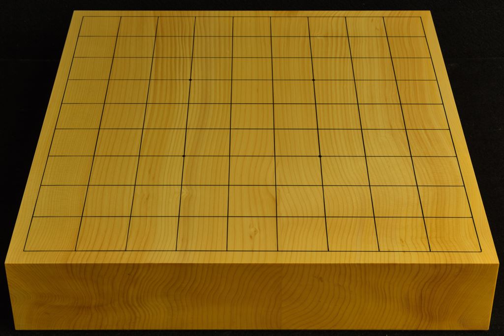 卓上将棋盤　本榧(日本産) 柾目接合盤　t6484