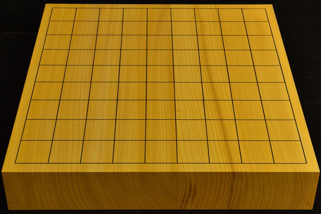 卓上将棋盤　本榧(日本産)柾目二枚接合　t6491