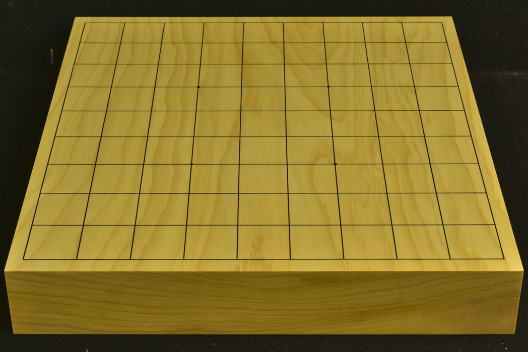 卓上将棋盤　本榧（日本産） 木裏一枚板　t6805