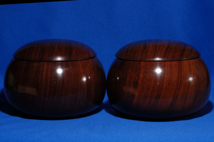 碁笥　本紫檀　特大