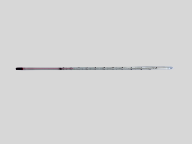 アルコール棒状温度計 0～100℃ 300mm