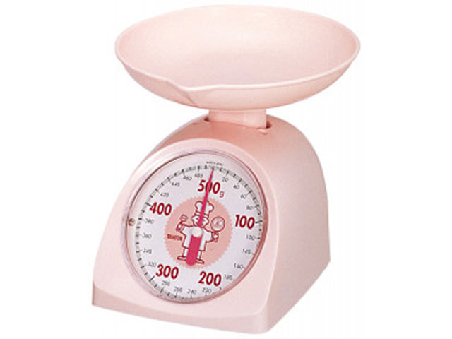 アナログクッキングスケール　コックさん　1345　ピンク
