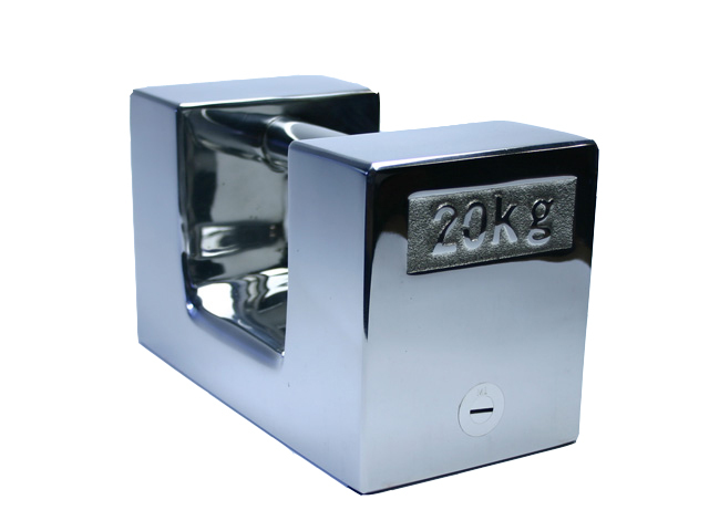 廉価版ステンレス製枕型分銅20kg