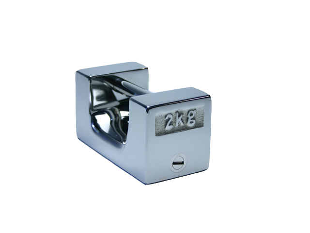 廉価版ステンレス製枕型分銅2kg