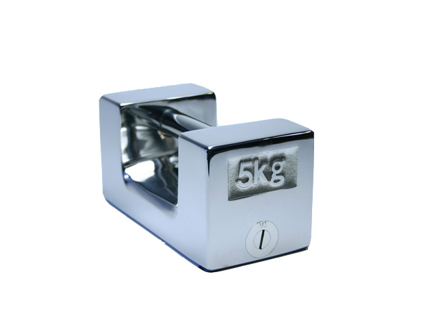 廉価版ステンレス製枕型分銅 M1級（2級） 5kg 計量器専門店はかりの三和屋