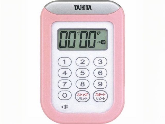 デジタル丸洗いタイマー 100分計 TD-378 ピンク