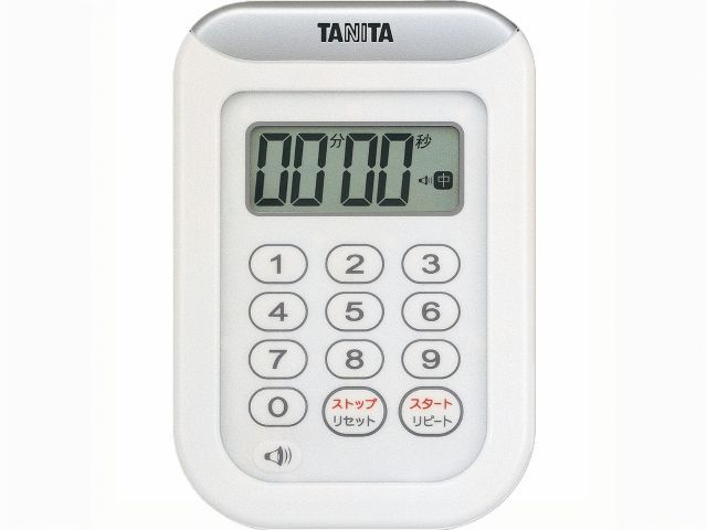 デジタル丸洗いタイマー 100分計 TD-378 ホワイト