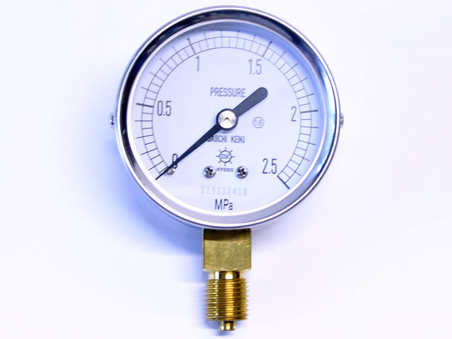 汎用型圧力計 HNT AT 60φ 2.5Mpa 第一計器製作所