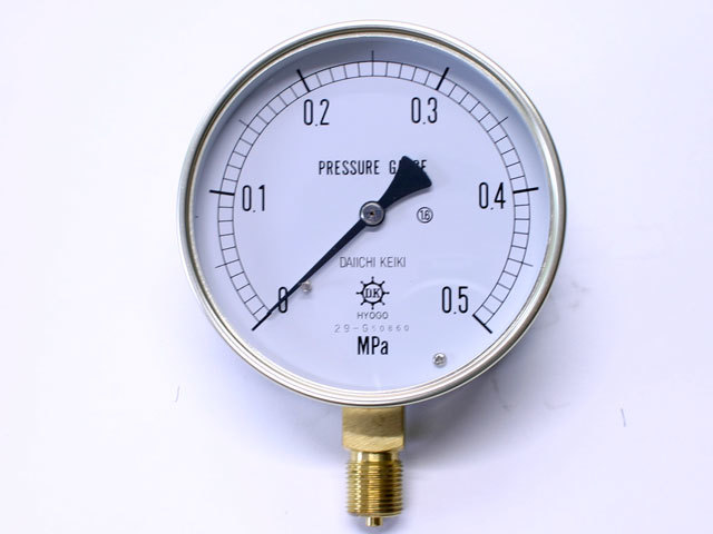 汎用型圧力計 HNT AT 100φ 0.5Mpa 第一計器製作所
