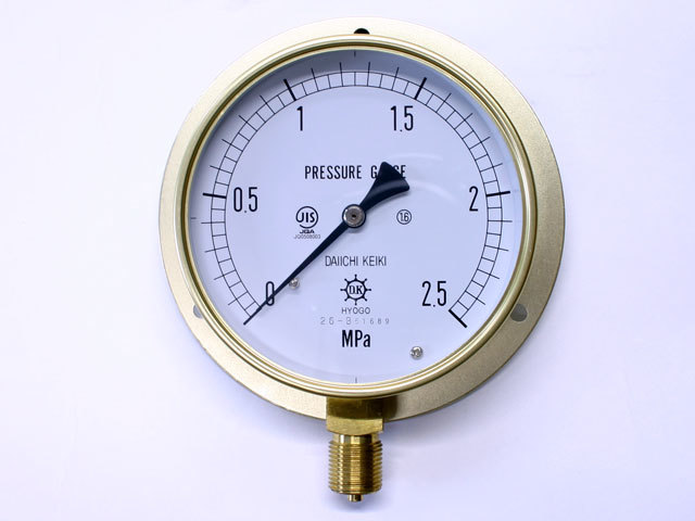 汎用型圧力計 HNT BT 100φ 2.5Mpa 第一計器製作所