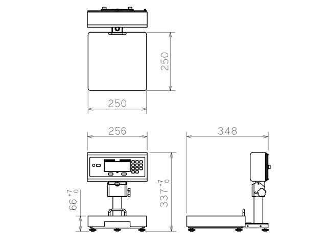 防水型デジタル卓上型台はかり 15kg DP-6601K-15 検定品 計量器専門店はかりの三和屋