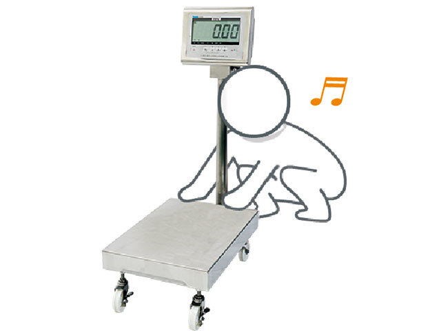防水型デジタル台はかりDP-6701W 車輪付き