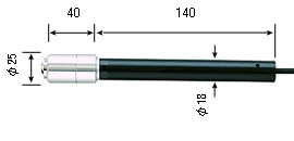 SK-1260シリーズ指示計用静止表面用センサ（中温用）SK-S301K寸法