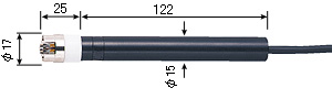 SK-1260シリーズ指示計用静止表面用センサ（一般計測、低温用）SK-S307K寸法