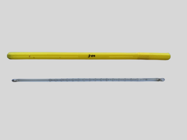 水銀棒状温度計 0～300℃ 300mm