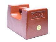 鋳鉄製枕型分銅20kg