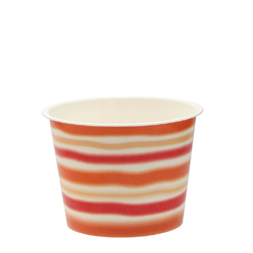 トーカン/アイスカップ 紙容器 業務用（132ml）PC-100F パティシエレッド 両面PE 2000個
