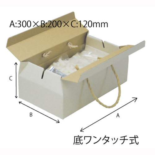 ナチュラル手提BOX-L　60枚