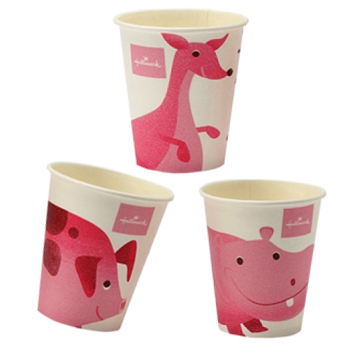 紙コップ3オンスHMどうぶつカップ 90ml 3000個