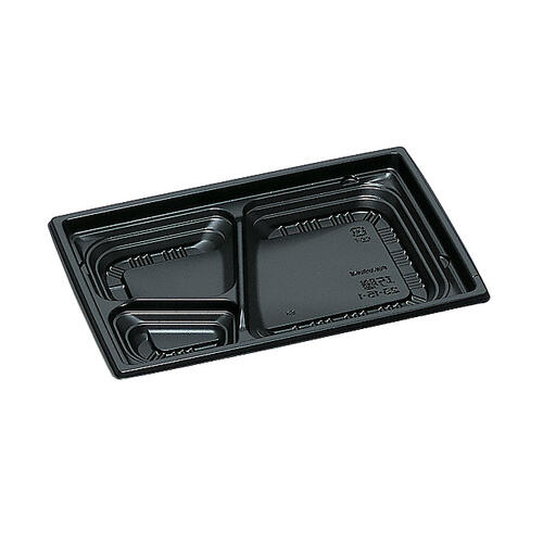 弁当容器 巧膳23-15-1H  黒 900枚