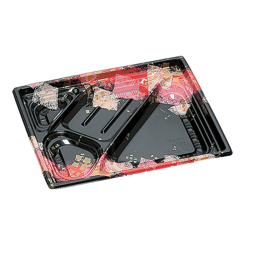 弁当容器 巧膳23-20-3H  華やぎ赤 600枚