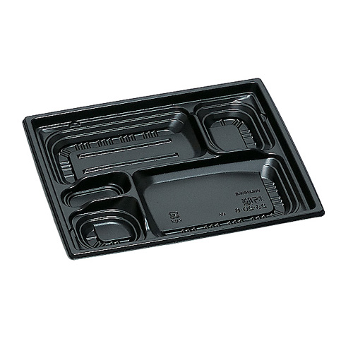 弁当容器 巧膳23-20-6H  黒 600枚
