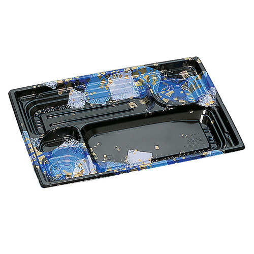 弁当容器 巧膳27-20-1H  華やぎ青 600枚