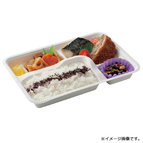 紙製弁当容器 P-2 本体 白 600枚