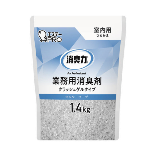 エステー 消臭力 業務用 クラッシュゲルタイプ トイレ用 つめかえ 1.4kg 無香料 6個