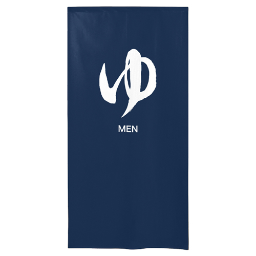 【受注生産】納期10日程度 防炎市松柄レース ゆのれん 46265 防炎 ゆ MEN