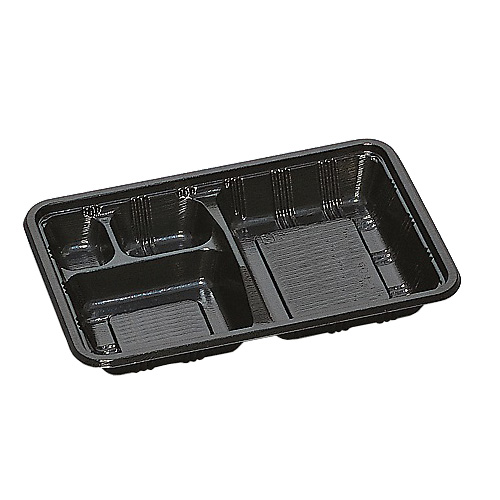 福助工業 0576204 LC-608 黒（かぶせフタ付）800セット（電子レンジ不可）