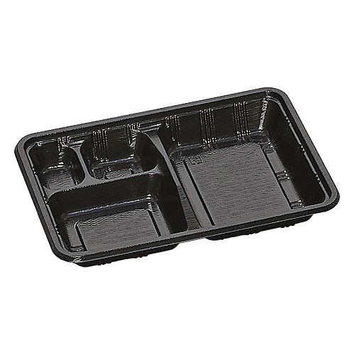 福助工業 0576212 LC-609 黒（かぶせフタ付）600セット（電子レンジ不可）