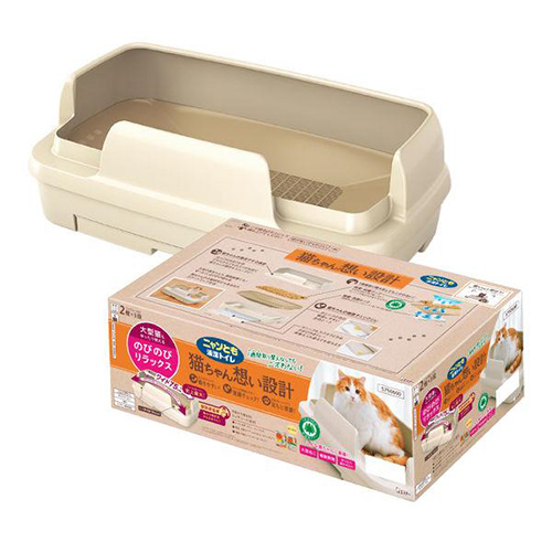 ニャンとも清潔トイレ のびのびリラックス ライトベージュ _エステー 57506