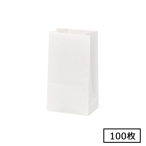 NF耐油角底袋 9-6 白無地 100枚