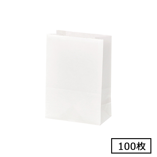 NF耐油角底袋 11-6 白無地 100枚