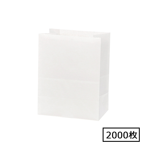 NF耐油角底袋 13-8 白無地 2000枚