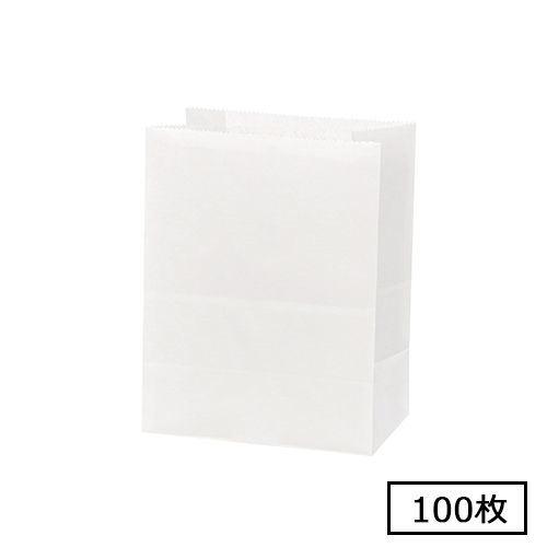 NF耐油角底袋 13-8 白無地 100枚