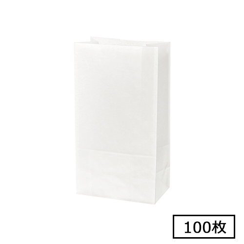 NF耐油角底袋 No.6 白無地 100枚