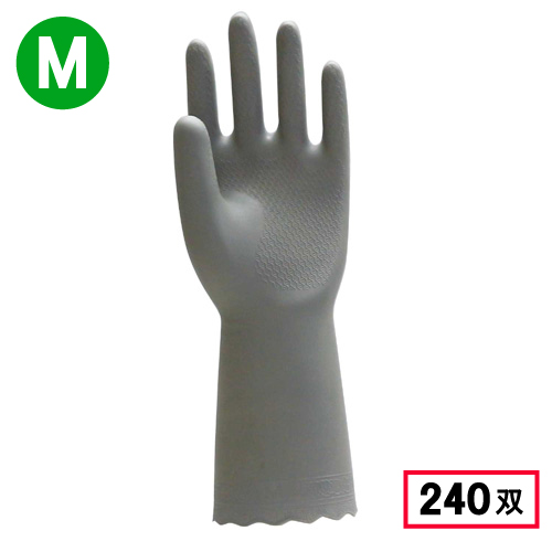 2150 ビニール手袋 薄手 1P M グレー 240双