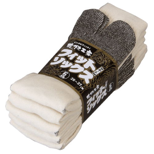 041 のびのびソックス 指付 軍足5足組×5束（25足）