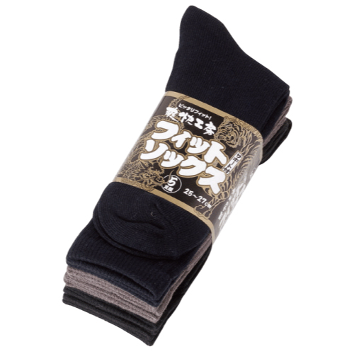 6120 のびのびソックス 先丸 5足組×5束（25足）