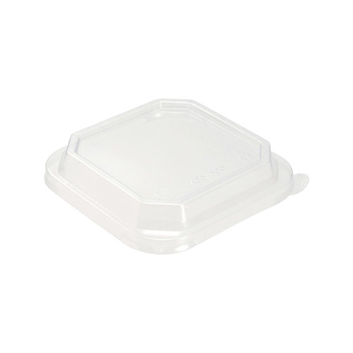 未晒 紙食品容器 オクタゴナルボウル専用 PETフタ 400/500ml PAPER Bowl PET lid 300枚  