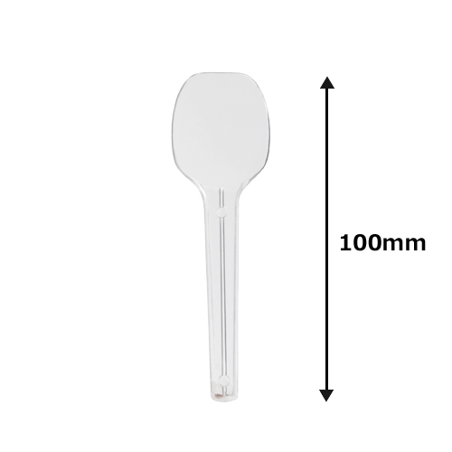 クリアスプーン 100ml【バラ】100本