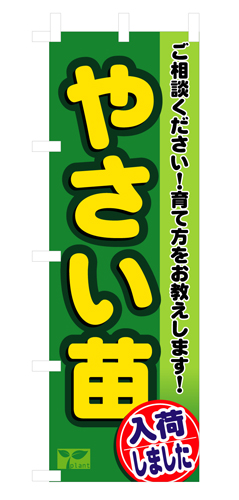 『メーカー取寄せ品 入荷次第発送』のぼり 3248 やさい苗