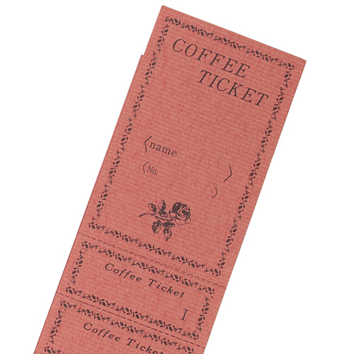 コーヒーチケット（CT-5）ざくろ柄 1000枚