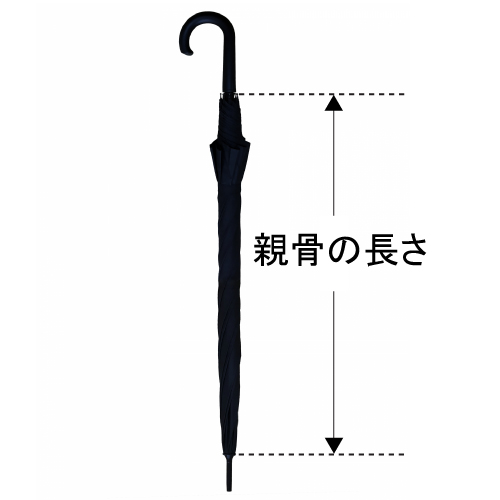 ビニール傘 (透明) 55cm ジャンプ式 【白パーツ・黒骨】 1本