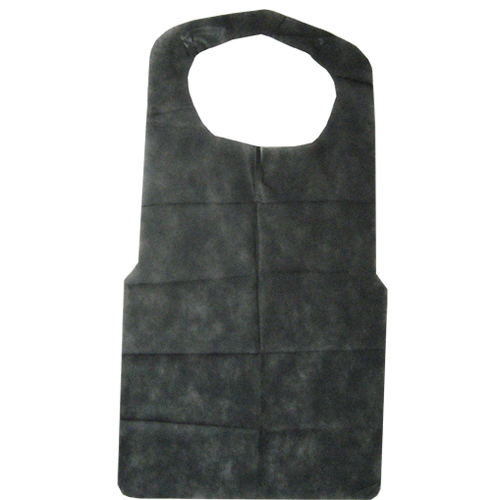 フジ不織布エプロンF型中(黒)8ツ折 1000枚｜紙コップ