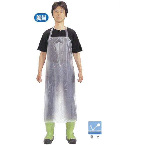 4389 クリア前掛胸当 90×105cm