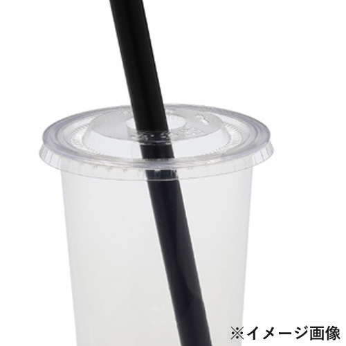 ★植物性プラスチック（PLA） SW95 FLAT LIDストロー穴 100枚